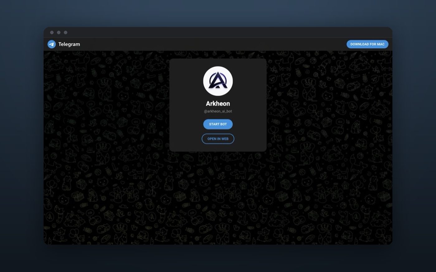 Arkheon AI Bot — screenshot