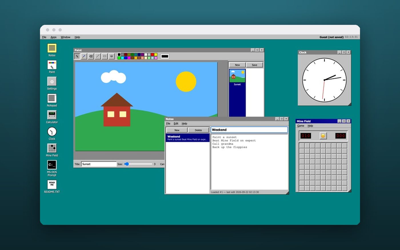 PMOS 3.1 — screenshot