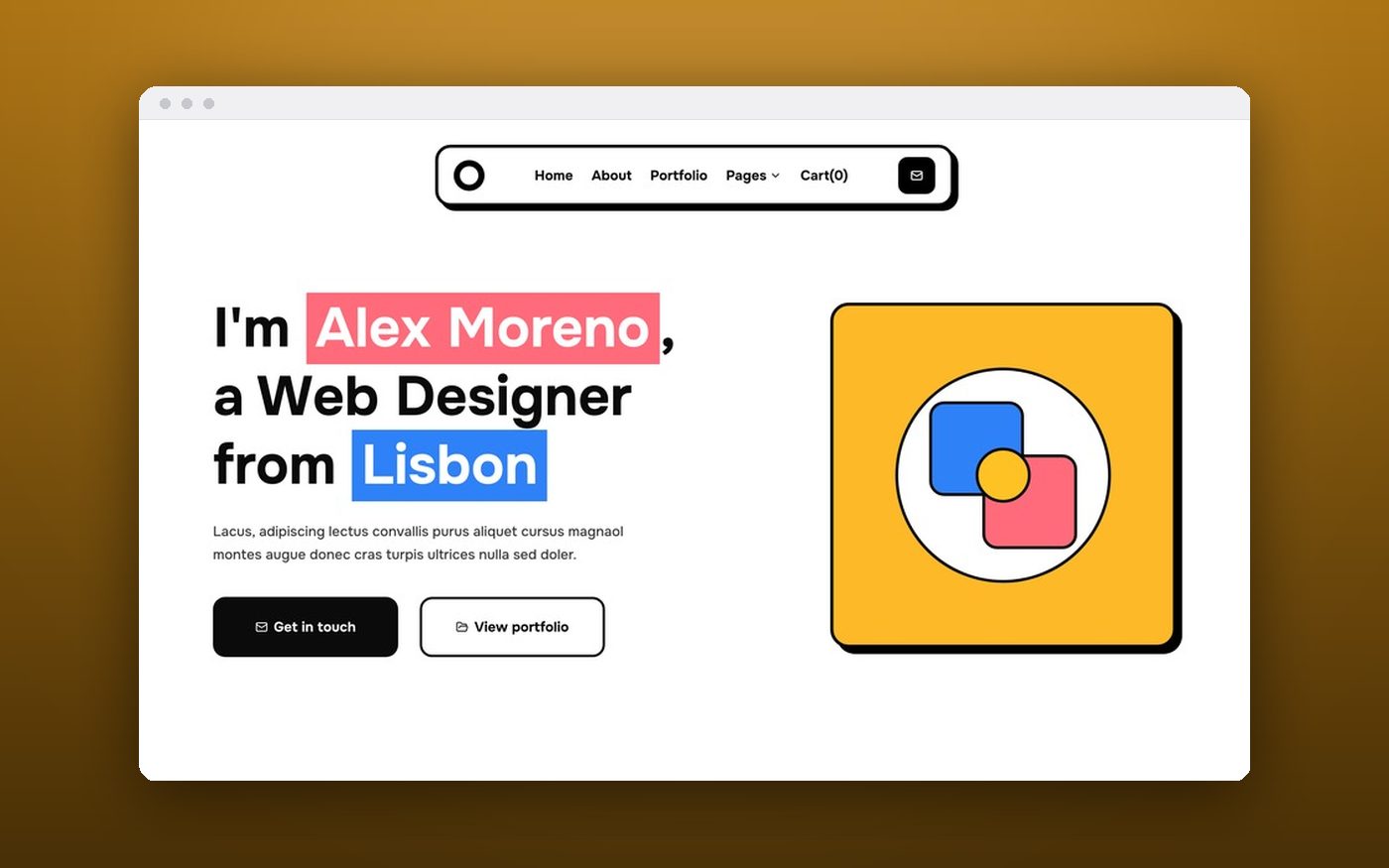 Designer Portfolio — screenshot
