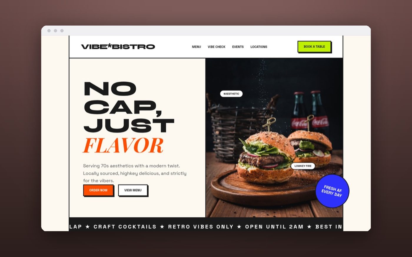 VIBE*BISTRO — screenshot